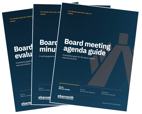A thumbnail version of The Board Meeting Toolkit guides